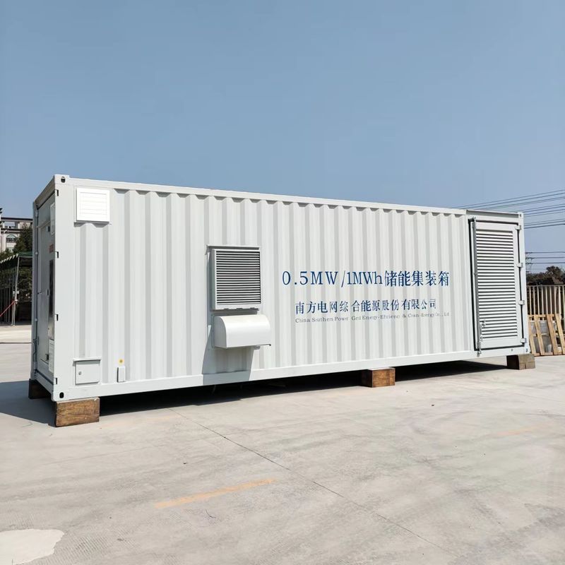 500KW 1mw आउटडोर लिथियम बैटरी स्टोरेज सिस्टम सौर पवन ऊर्जा हाइब्रिड इन्वर्टर माइक्रो ग्रिड पावर प्लांट