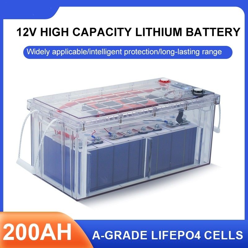 गर्म बिक्री 25.6V रिचार्जेबल पैक बैटरी RV गोल्फ कार्ट बैटरी LiFePO4 Akku 12V 24V 100Ah 200Ah लिथियम फॉस्फेट बैट