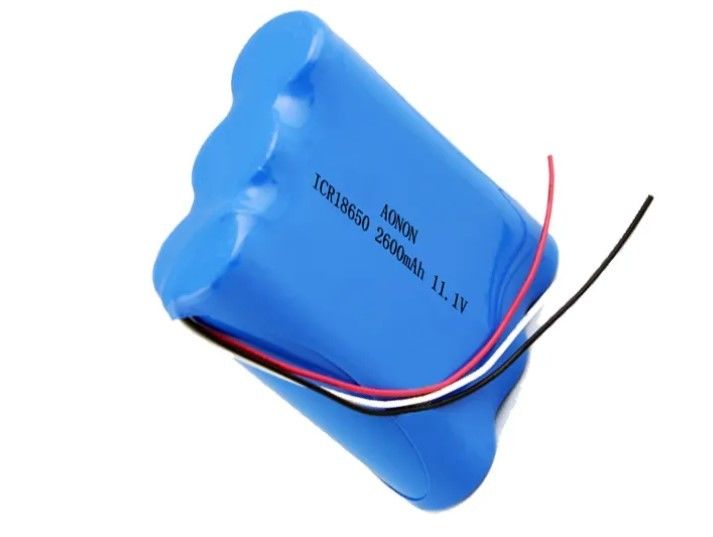 11.1V/12V 2600mAh 18650 लिथियम बैटरी पैक IEC62133 चिकित्सा उपकरण वैक्यूम रोबोट बैटरी