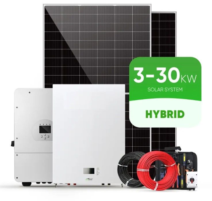 भंडारण 10000W सौर ऊर्जा प्रणाली 120v 240v स्प्लिट चरण 8KW 10KW 20KW 30KW 50KW सौर ऊर्जा प्रणाली 10 Kw हाइब्रिड