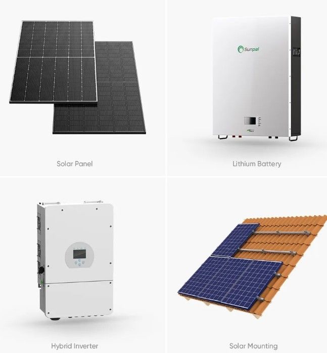 भंडारण 10000W सौर ऊर्जा प्रणाली 120v 240v स्प्लिट चरण 8KW 10KW 20KW 30KW 50KW सौर ऊर्जा प्रणाली 10 Kw हाइब्रिड